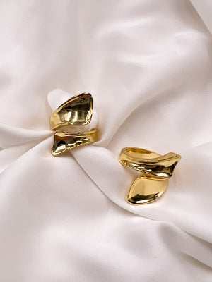Anillo Estambul dorado en rodio- EKA Accesorios