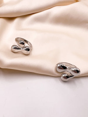 Anillo Milan plateado en rodio - EKA Accesorios