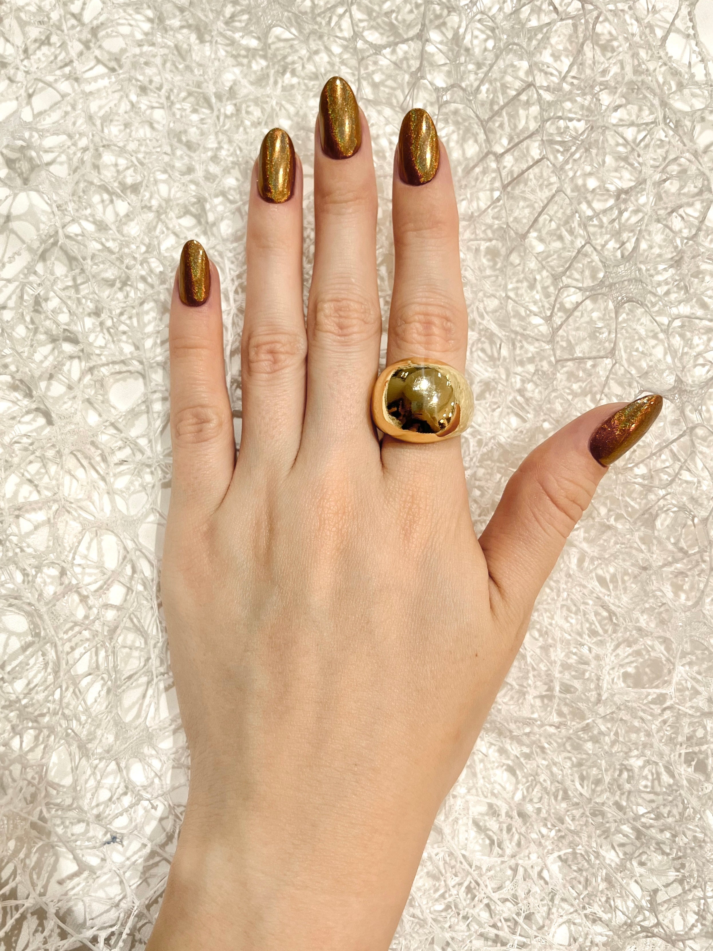 Anillo bella plateado en rodio- EKA Accesorios