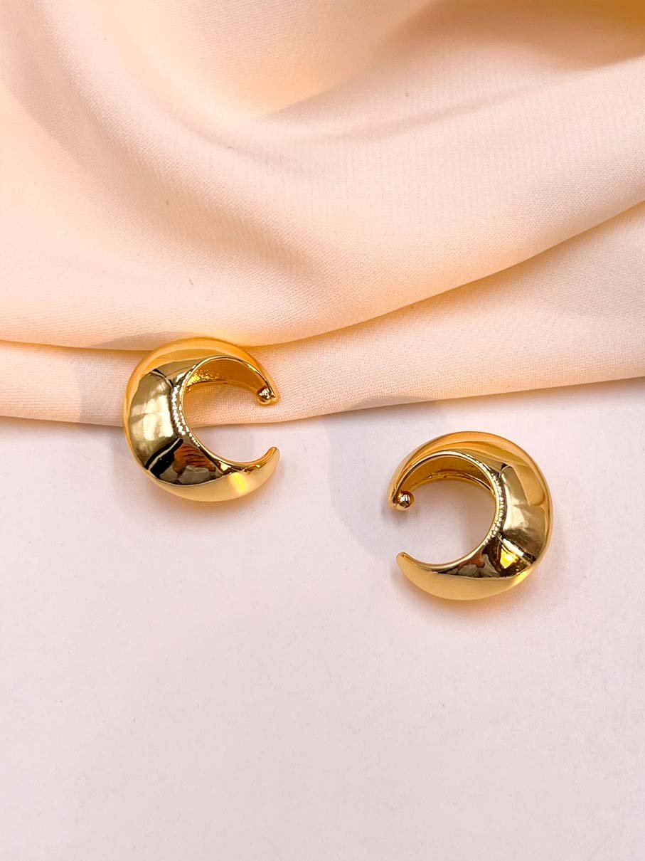 EARCUFF MEDIA LUNA DORADA