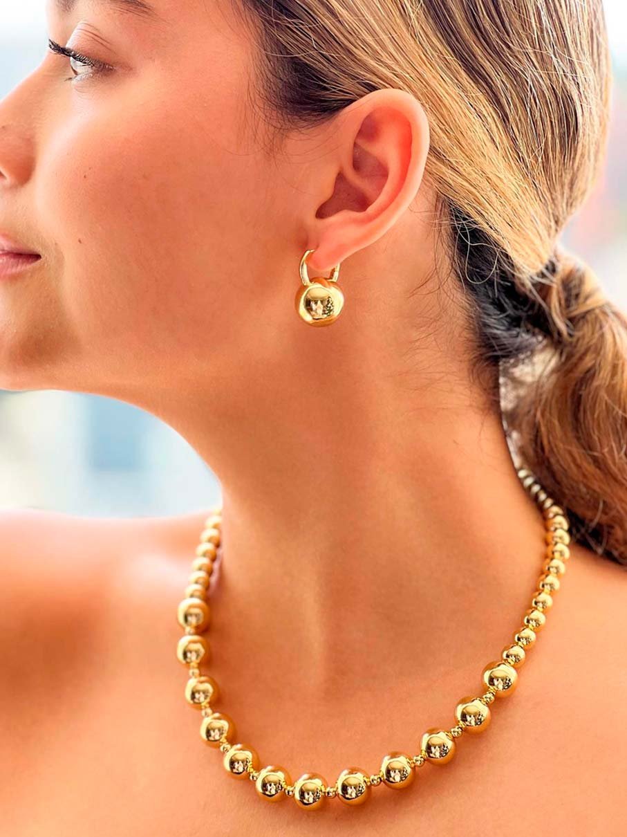 COLLAR CHUNKY EVA 45CM DORADO